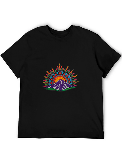 Mountain Sunrise Graphic Tee - Stylish Unisex T-Shirt