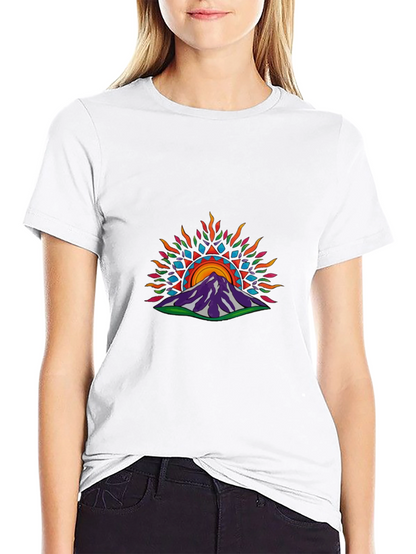 Mountain Sunrise Graphic Tee - Stylish Unisex T-Shirt