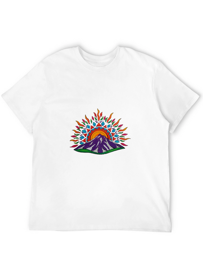 Mountain Sunrise Graphic Tee - Stylish Unisex T-Shirt