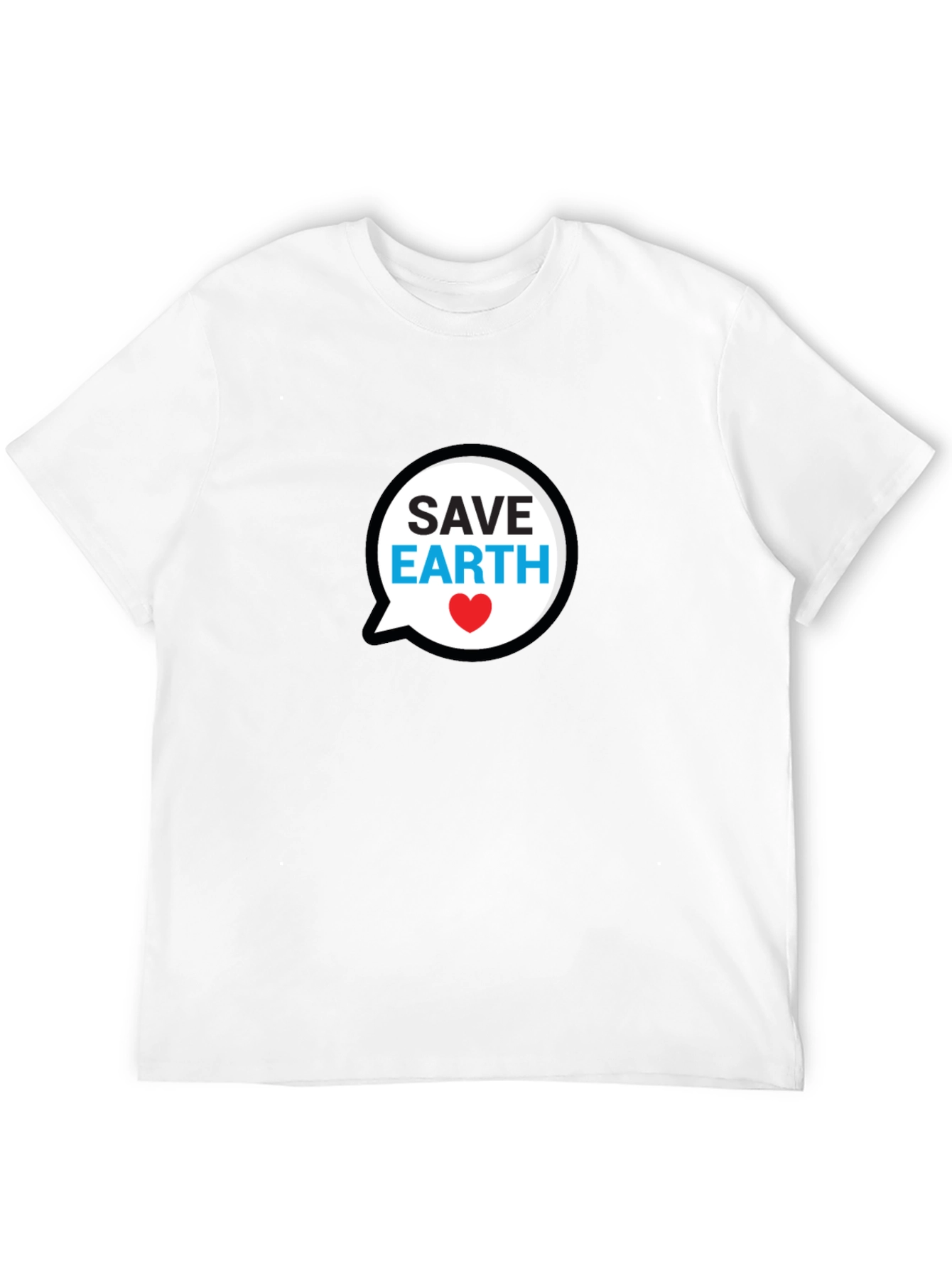 Save Earth Black T-Shirt