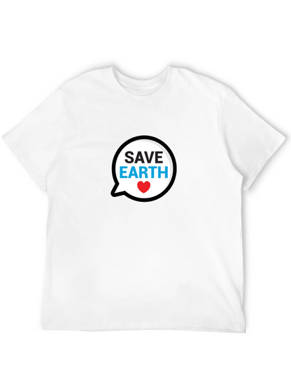 Save Earth Black T-Shirt
