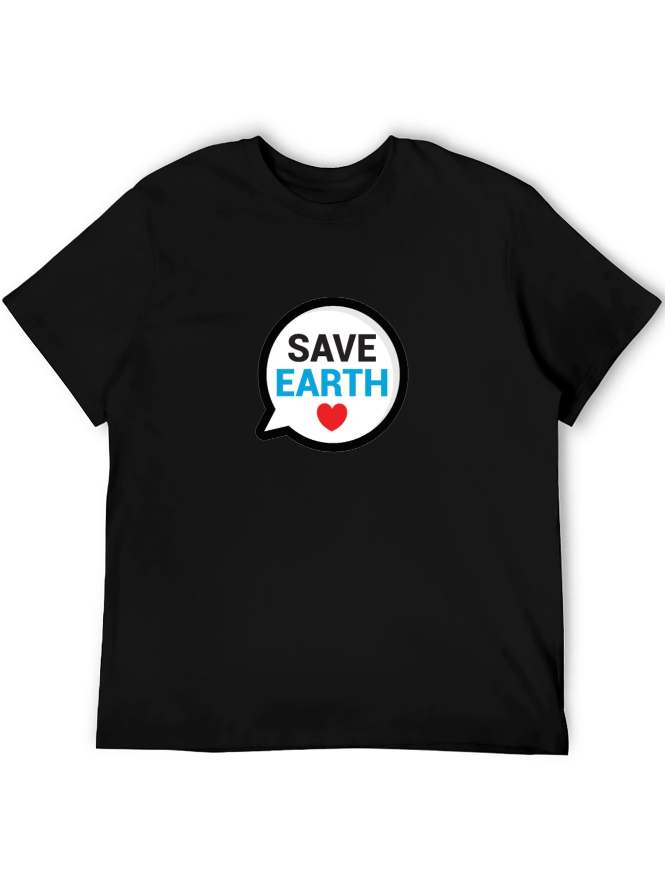 Save Earth Black T-Shirt