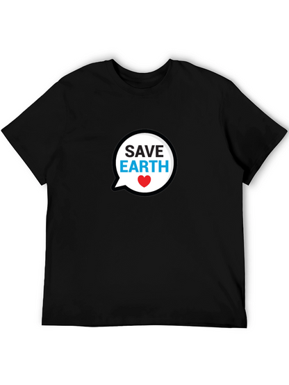 Save Earth Black T-Shirt