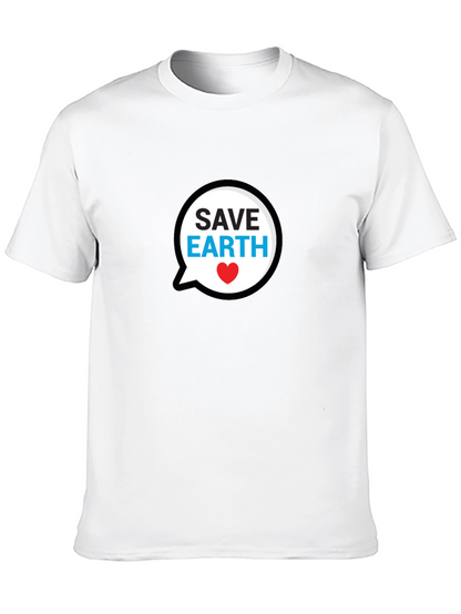 Save Earth Black T-Shirt
