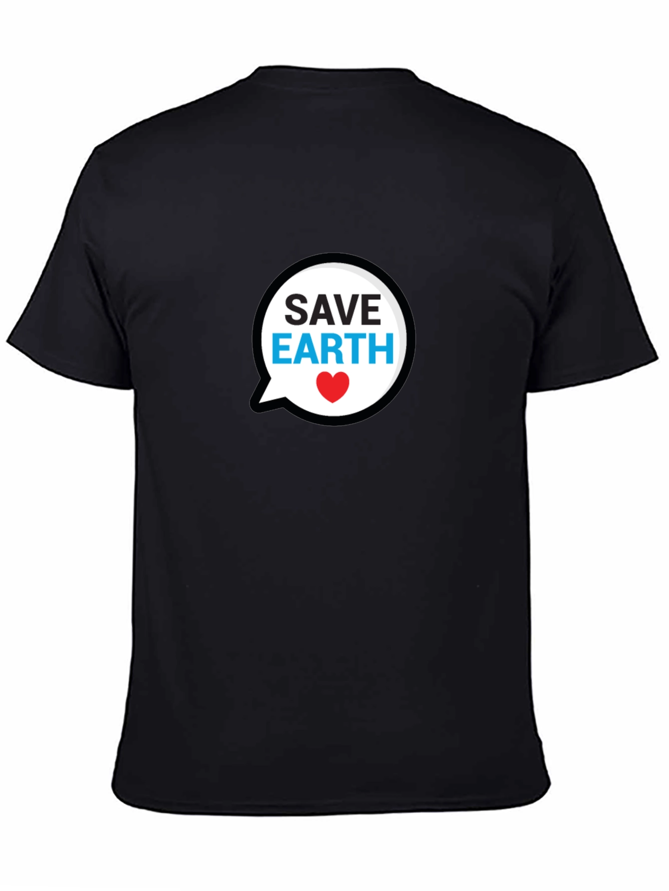 Save Earth Black T-Shirt