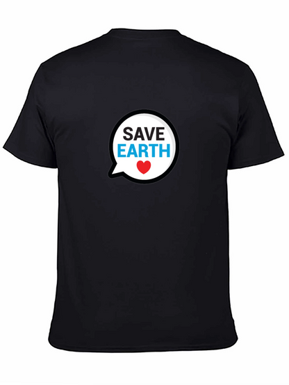 Save Earth Black T-Shirt