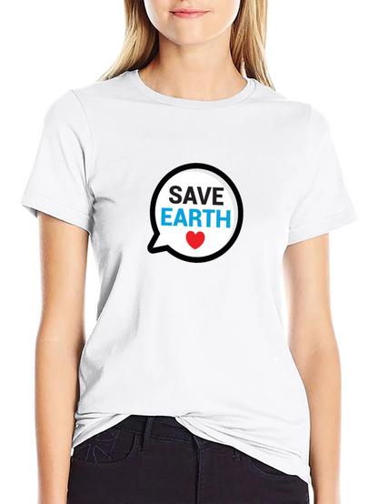 Save Earth Black T-Shirt