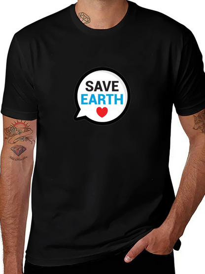 Save Earth Black T-Shirt