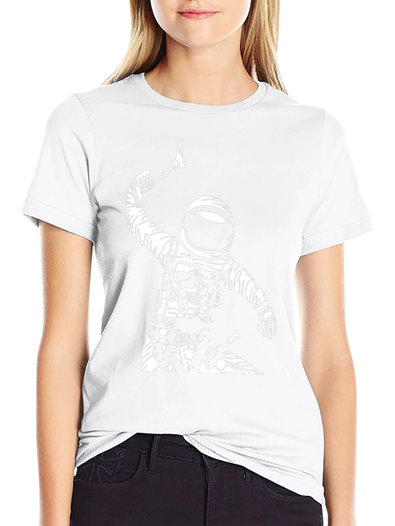 Astronaut Axe Black T-Shirt