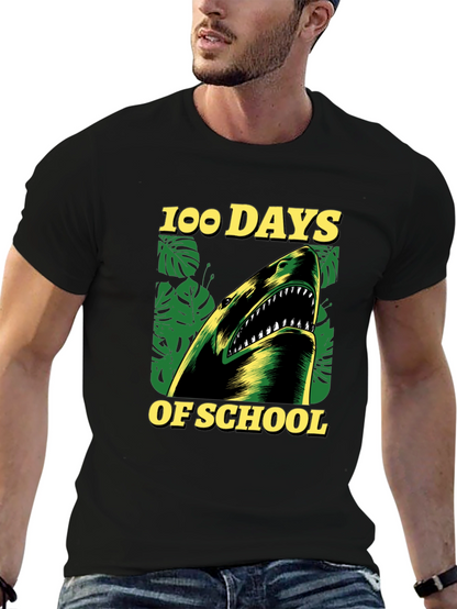 100 Days of School Shark T-Shirt