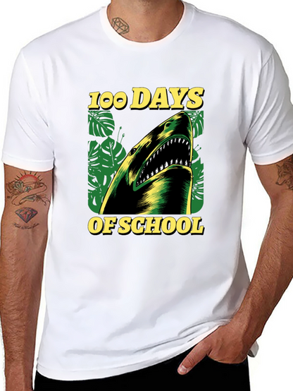 100 Days of School Shark T-Shirt