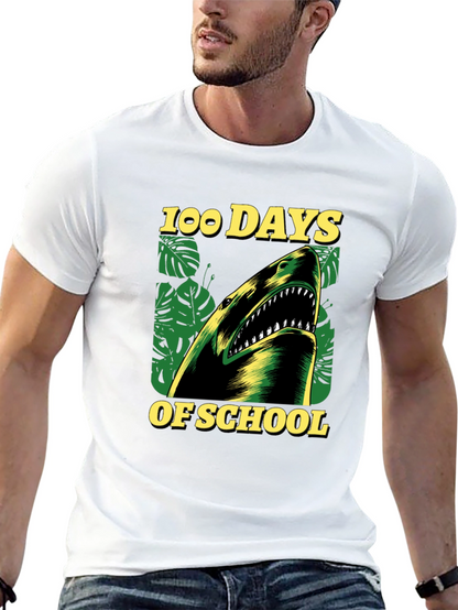 100 Days of School Shark T-Shirt