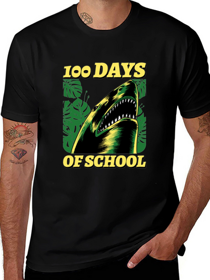 100 Days of School Shark T-Shirt