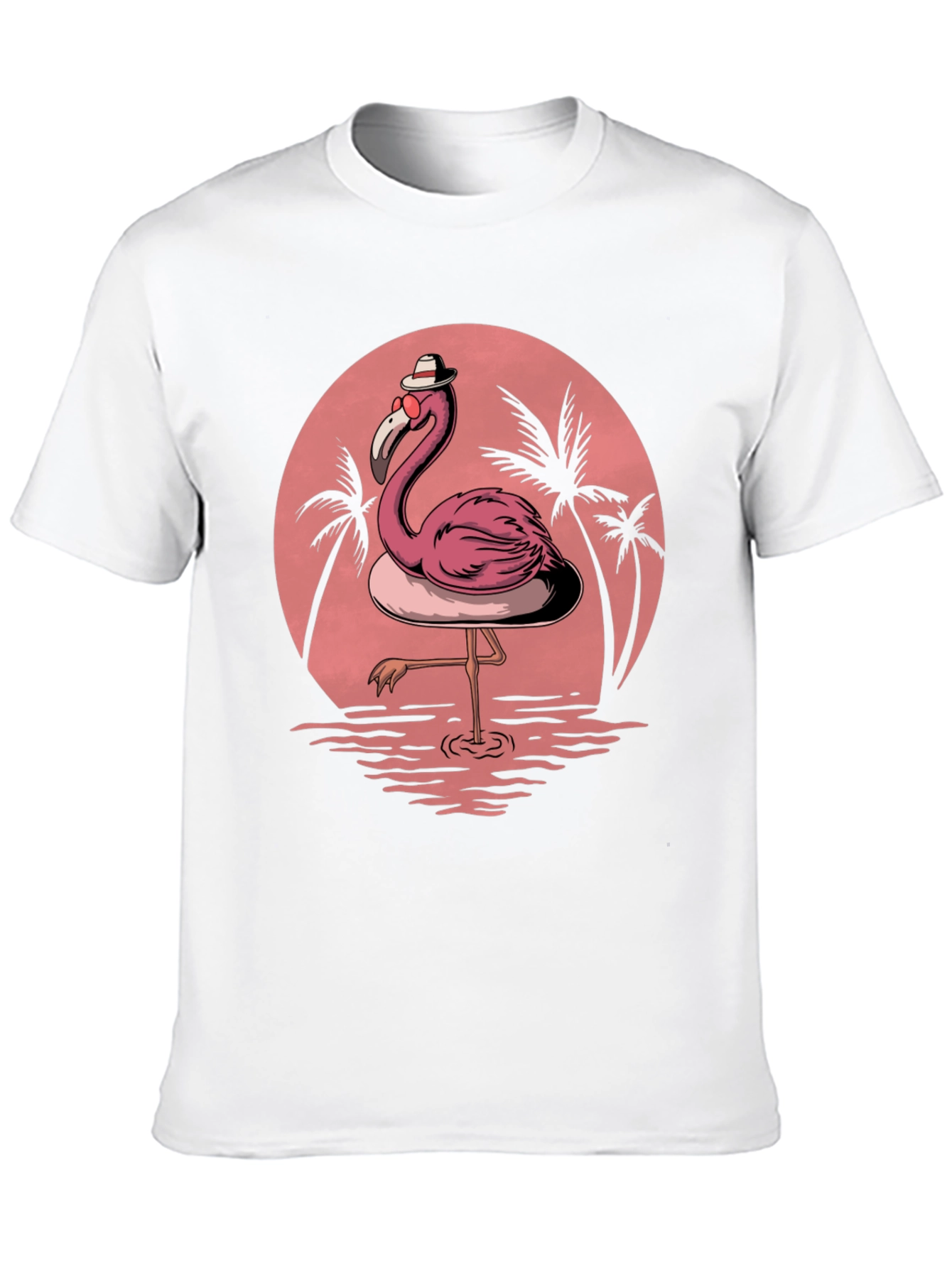 Flamingo Sunset Graphic Tee - Tropical Vibe