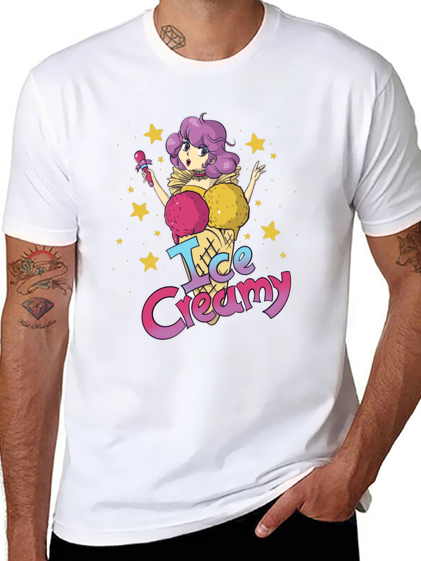 Ice Creamy Anime T-Shirt - Sweet & Stylish Tee