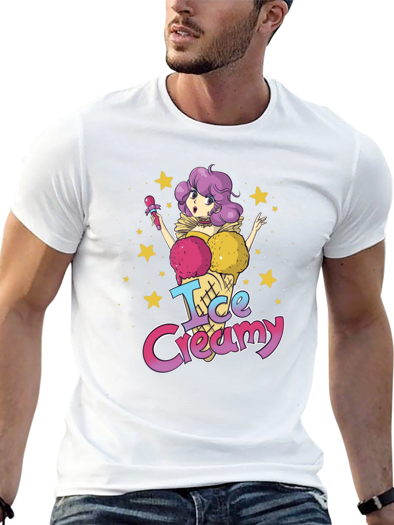 Ice Creamy Anime T-Shirt - Sweet & Stylish Tee