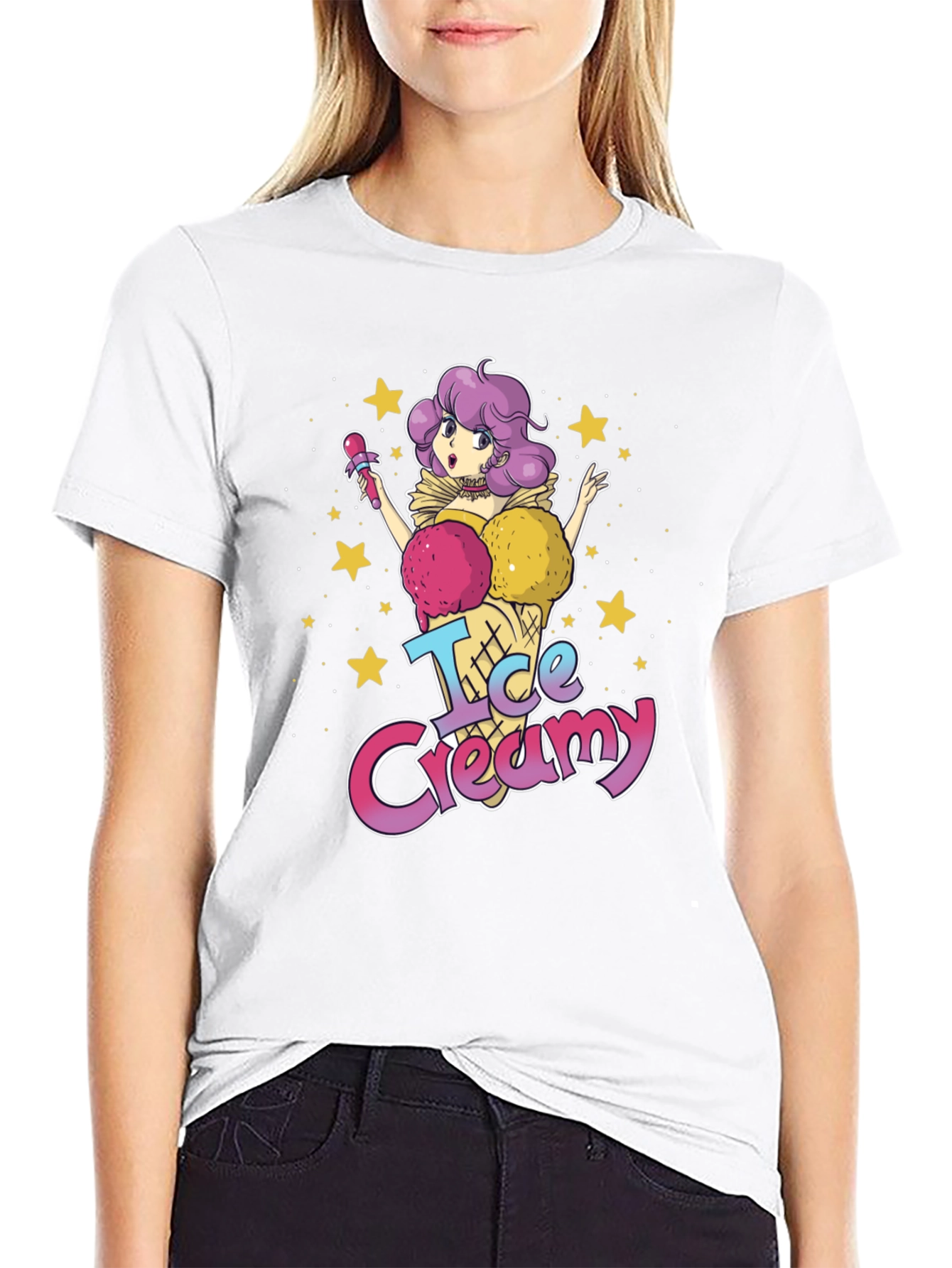 Ice Creamy Anime T-Shirt - Sweet & Stylish Tee