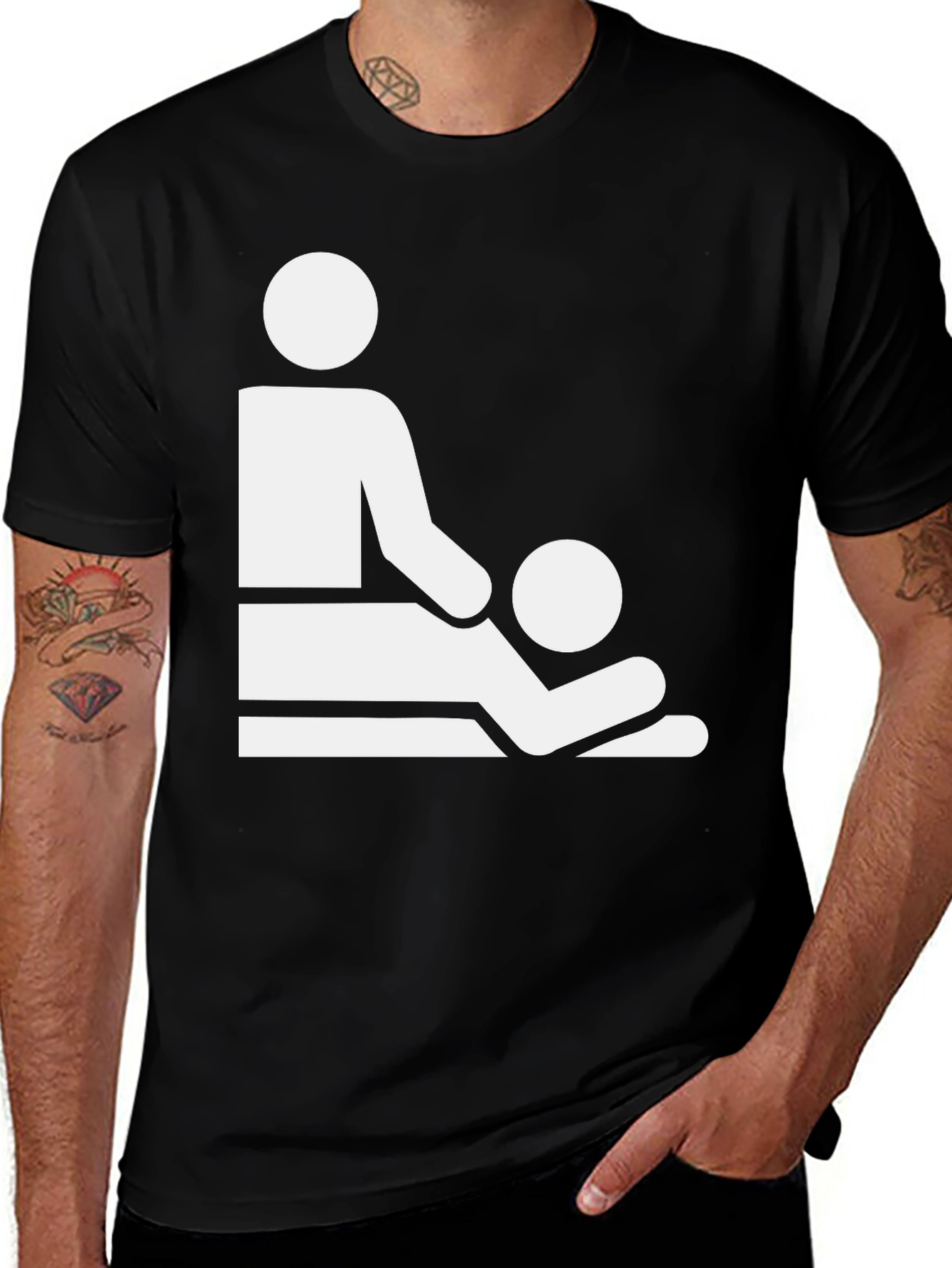 Massage Graphic T-Shirt - Relaxation & Comfort
