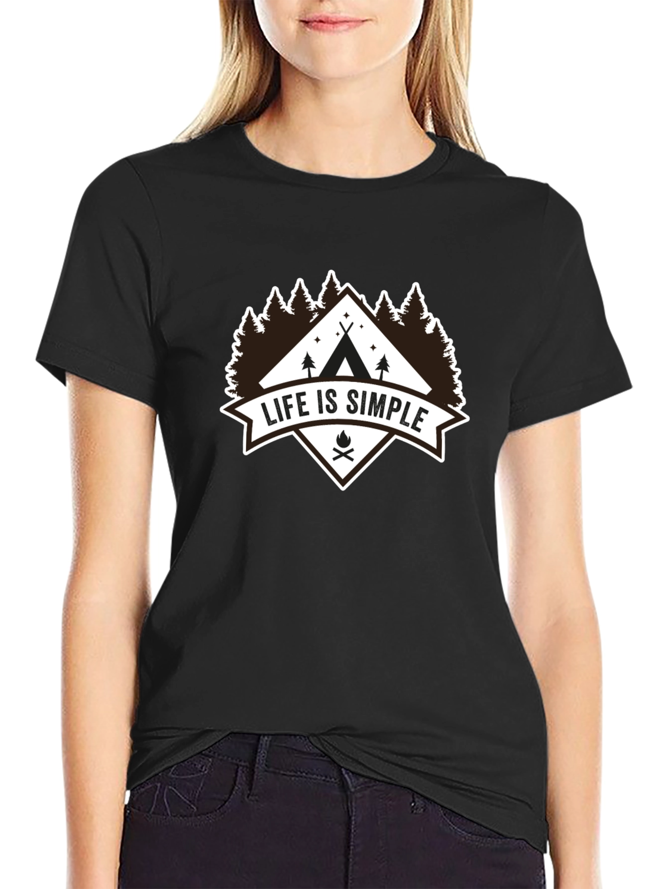 Life Is Simple Camping Graphic Tee