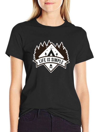 Life Is Simple Camping Graphic Tee