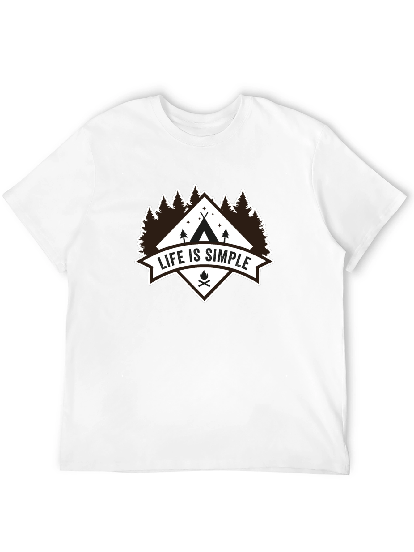 Life Is Simple Camping Graphic Tee