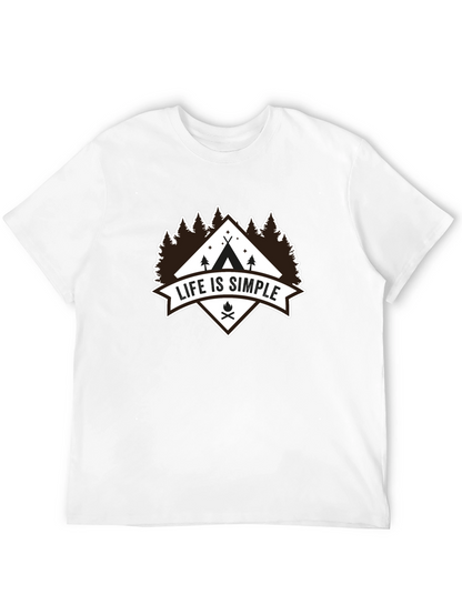 Life Is Simple Camping Graphic Tee