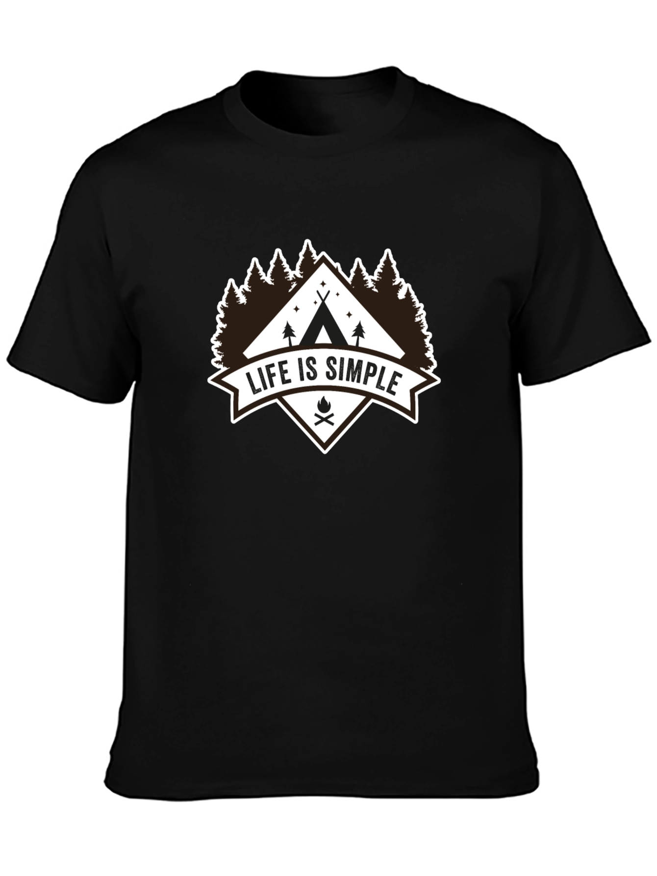 Life Is Simple Camping Graphic Tee