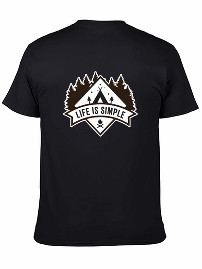 Life Is Simple Camping Graphic Tee