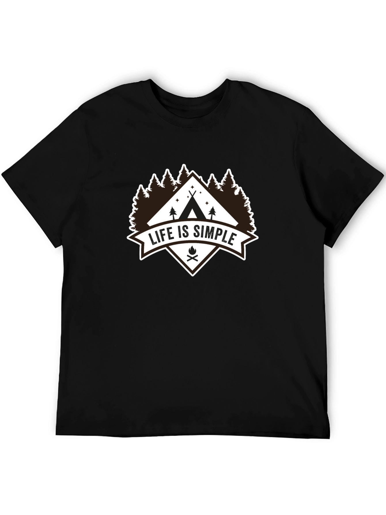 Life Is Simple Camping Graphic Tee