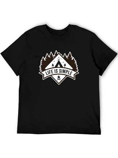 Life Is Simple Camping Graphic Tee