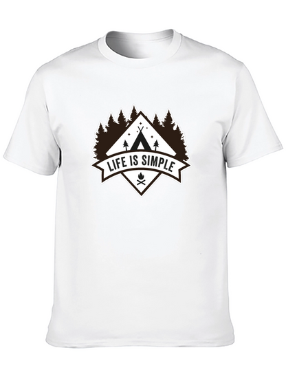 Life Is Simple Camping Graphic Tee