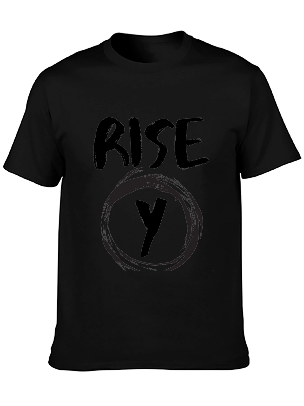 Rise Y Graphic Black T-Shirt