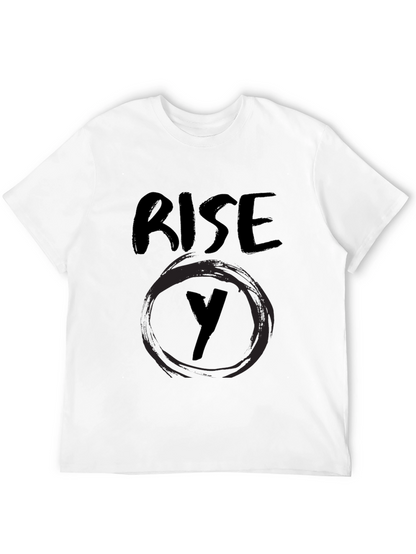 Rise Y Graphic Black T-Shirt