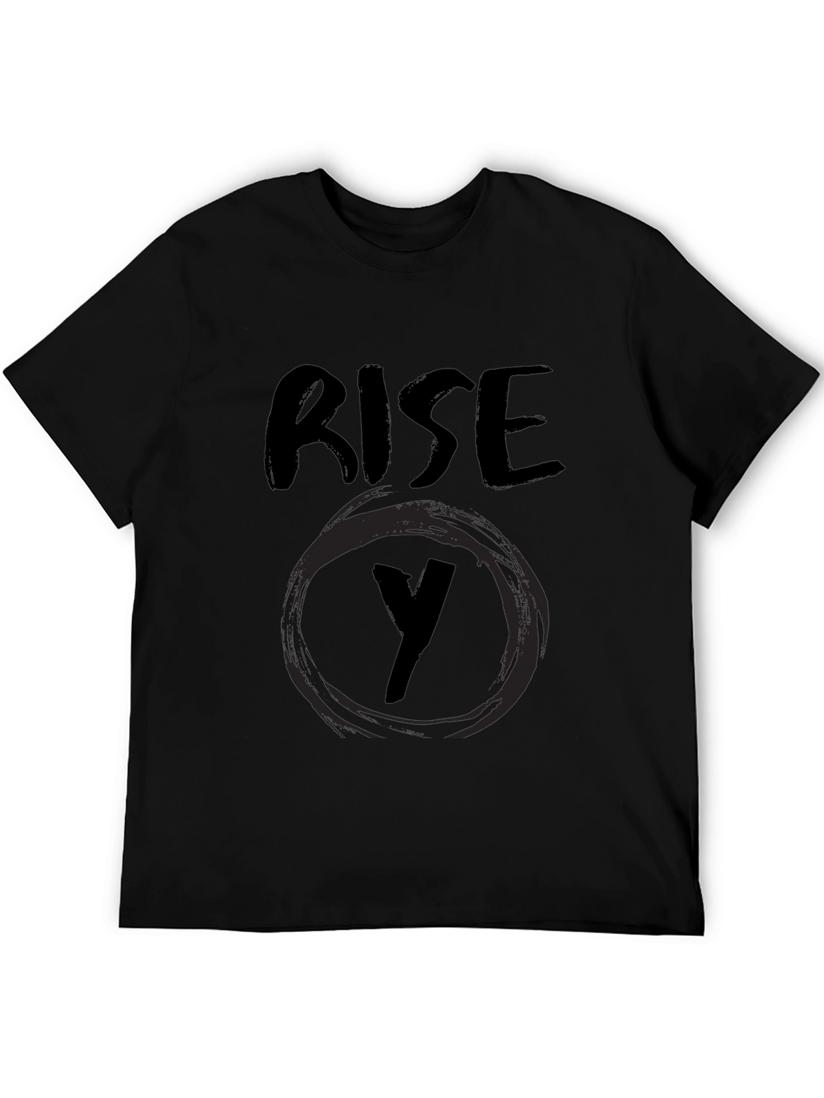 Rise Y Graphic Black T-Shirt