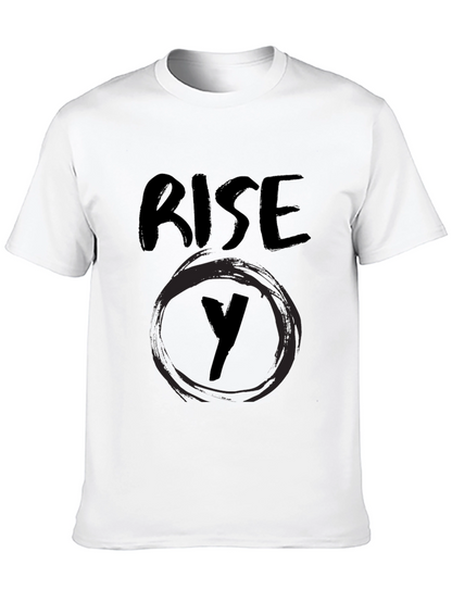 Rise Y Graphic Black T-Shirt