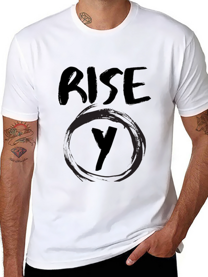Rise Y Graphic Black T-Shirt