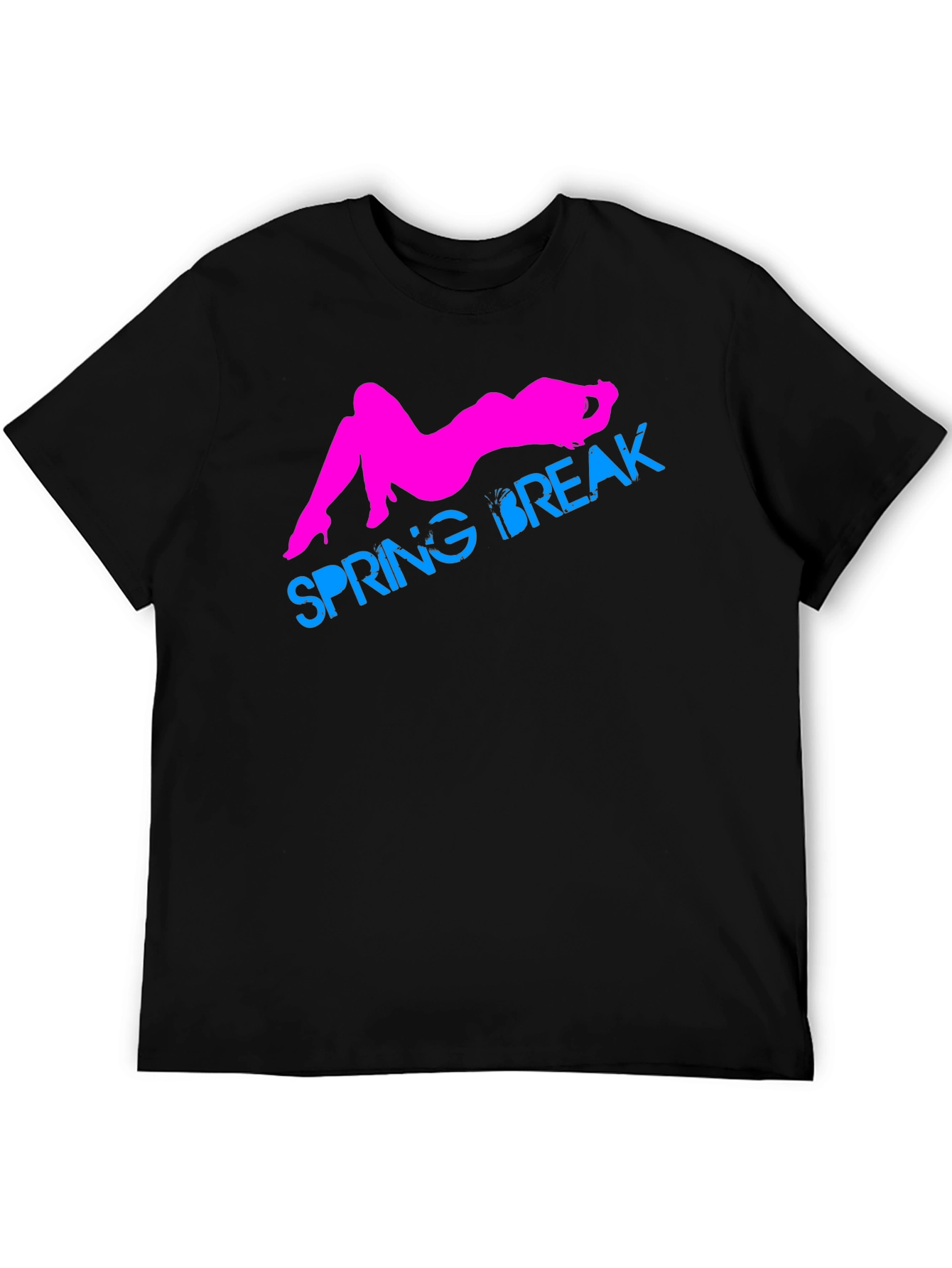 Spring Break Graphic T-Shirt - Black
