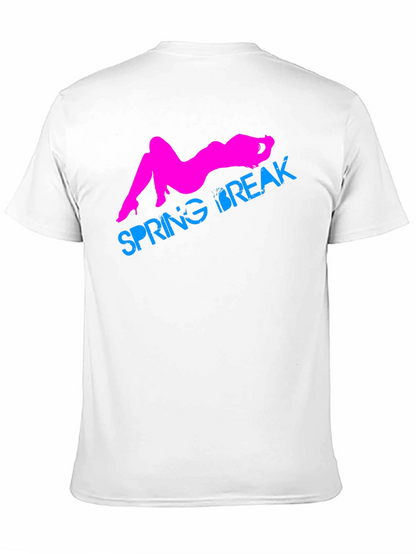 Spring Break Graphic T-Shirt - Black