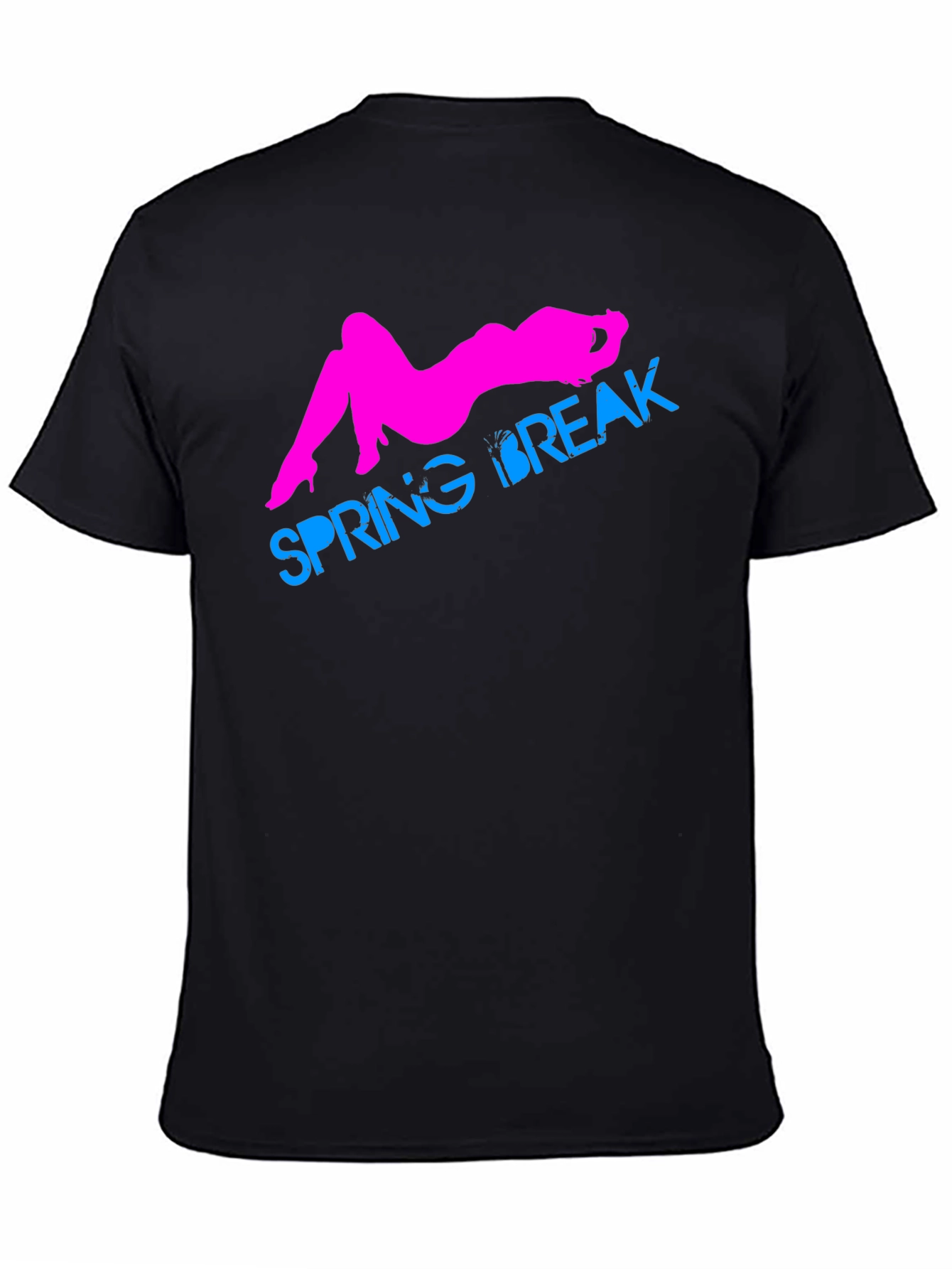 Spring Break Graphic T-Shirt - Black