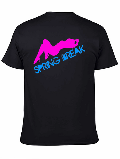 Spring Break Graphic T-Shirt - Black