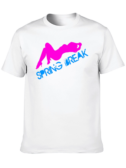 Spring Break Graphic T-Shirt - Black