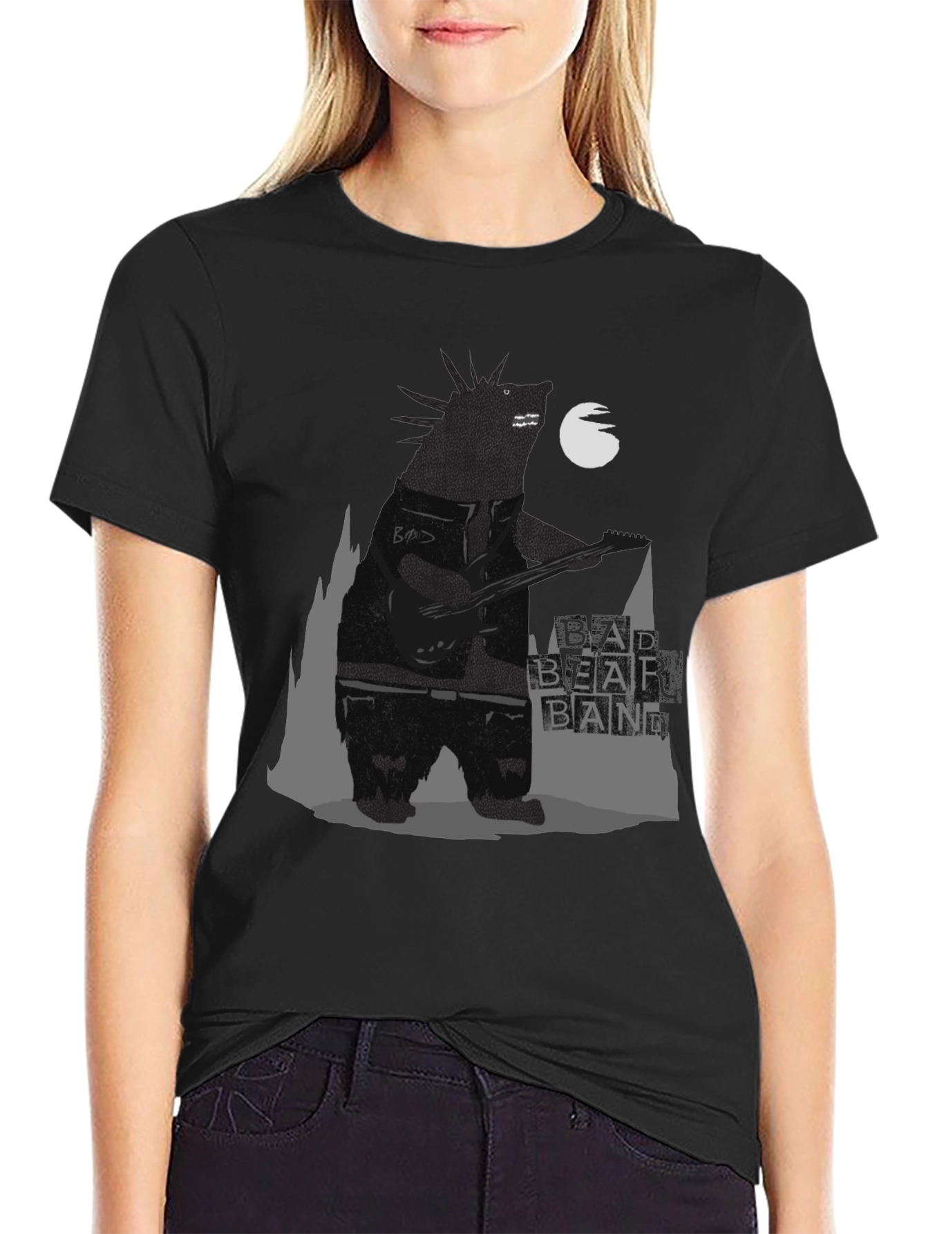 Bad Bear Band Graphic Tee - Black