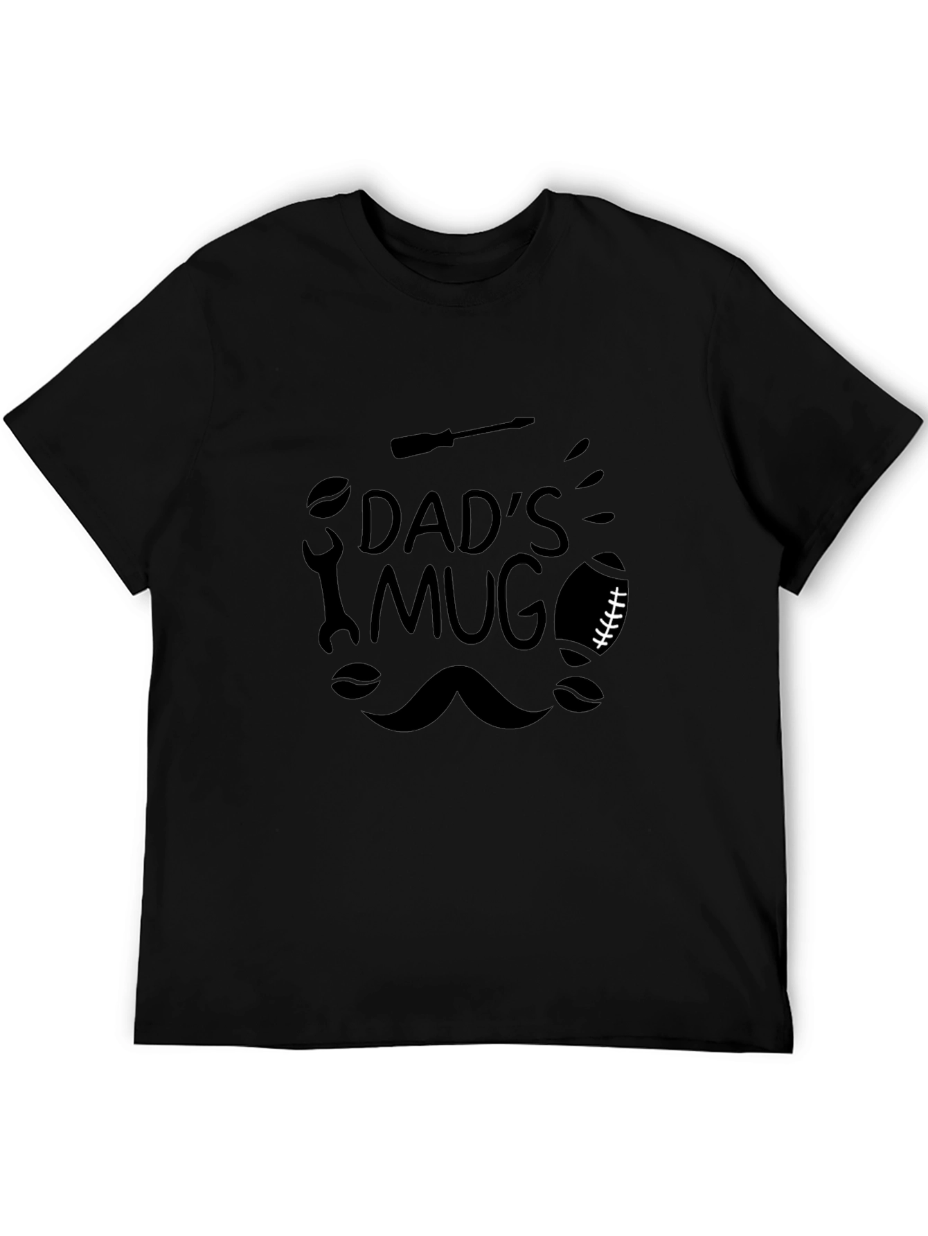 Dads Mug Graphic T-Shirt Black