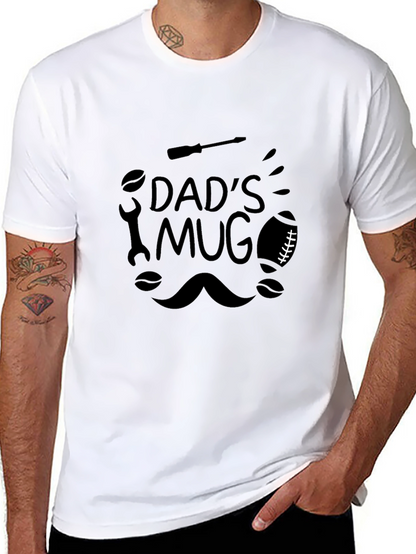 Dads Mug Graphic T-Shirt Black