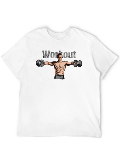 Workout Graphic Black T-Shirt