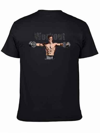 Workout Graphic Black T-Shirt