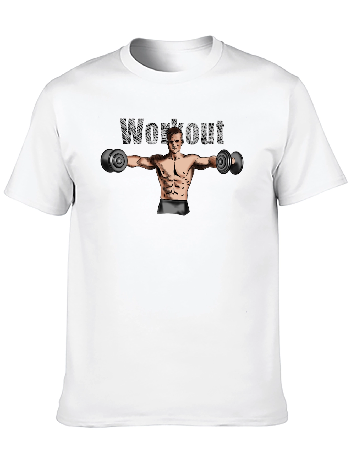 Workout Graphic Black T-Shirt