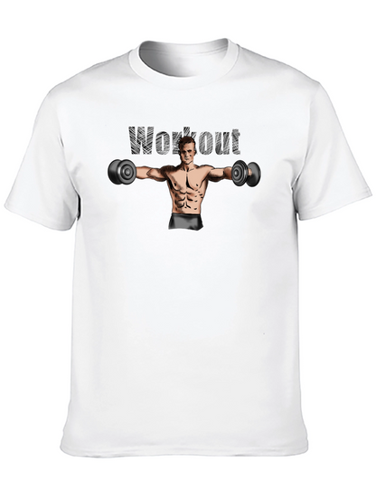 Workout Graphic Black T-Shirt