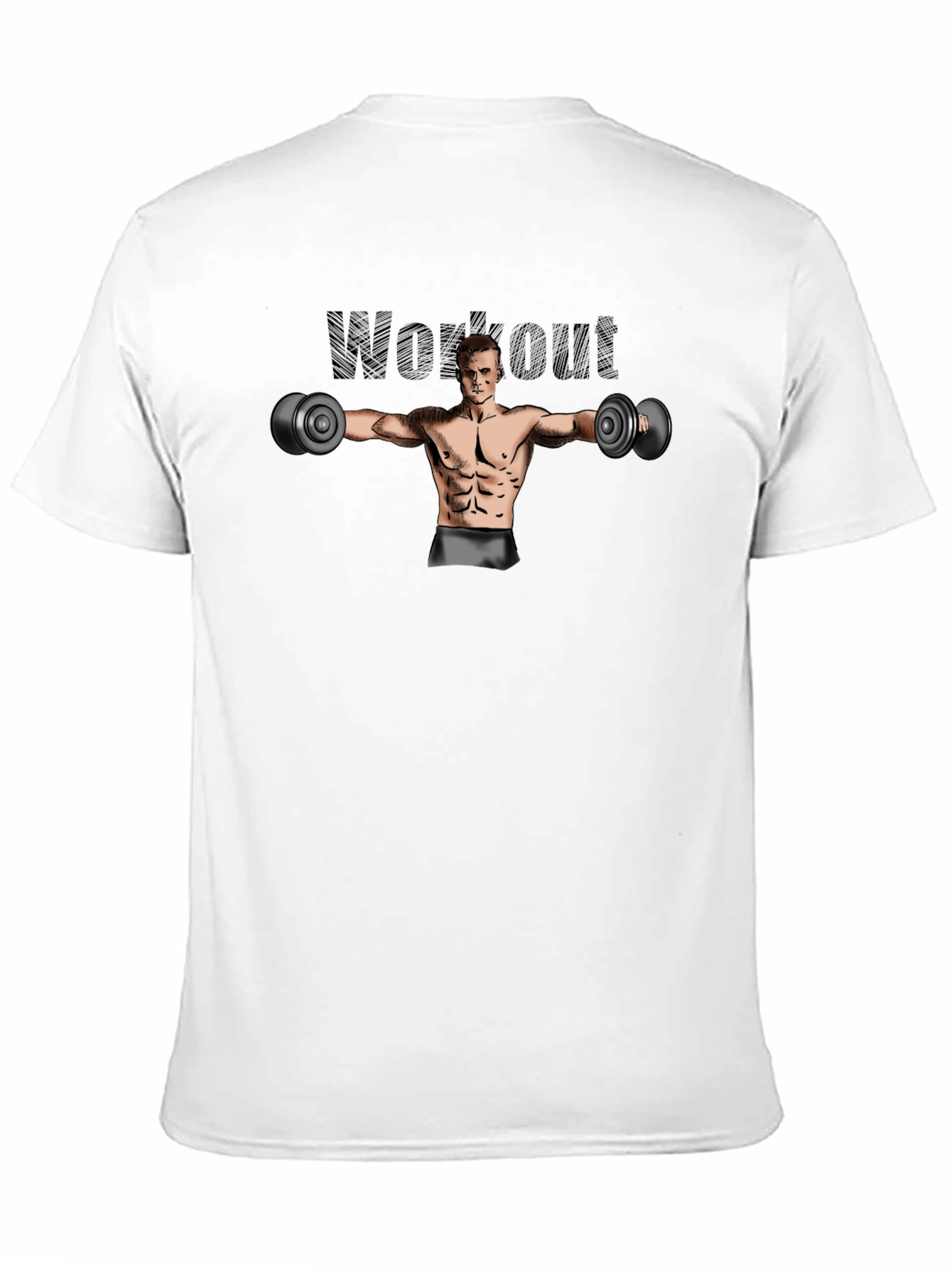 Workout Graphic Black T-Shirt