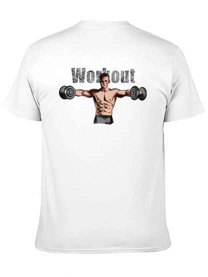 Workout Graphic Black T-Shirt
